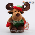 CE / EN71 / ASTM renne en peluche musicale standard animaux en peluche